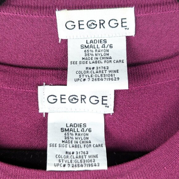 George Purple Cardigan 2pc Set Small - Picture 3 of 6
